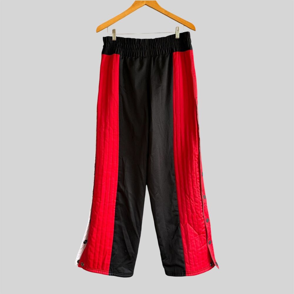 Puma June Ambrose Diggins Breakaway Pants Womens M Quilted Black Urban Red WNBA - Picture 2 of 9